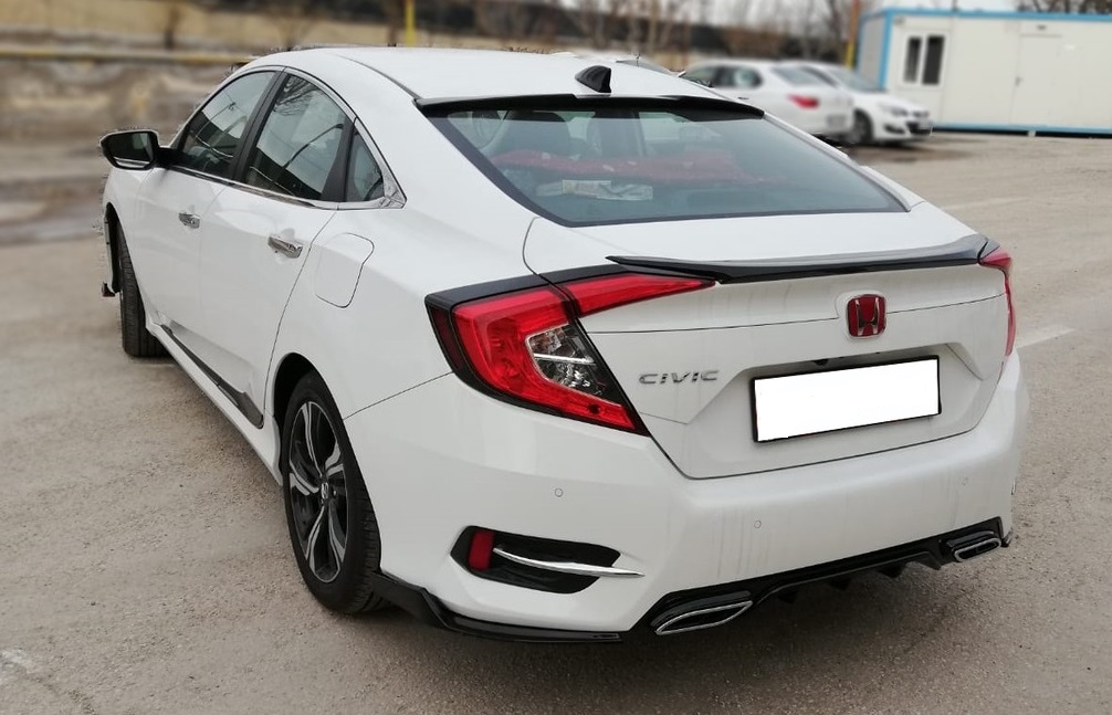 Honda Civic FC5 2016 -2020 Arası Spoiler Piano Black (Plastik)