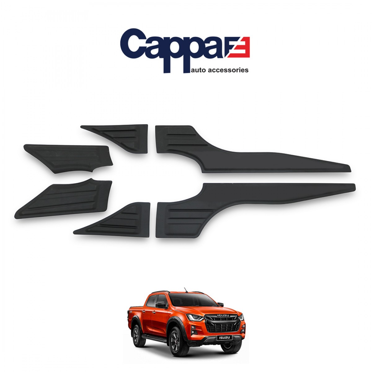 Isuzu D-Max 2021- Bat Side Door Covering 6 Pcs.