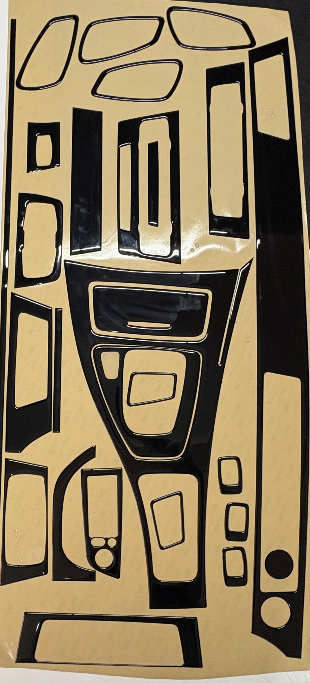 Bmw 3 E90 Консоль-Консоль-Покрытие красного дерева 2006-2010 гг. 15 шт.