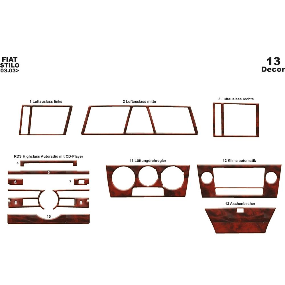 Fiat Stilo Torpido Kaplama 2003 13 Parça