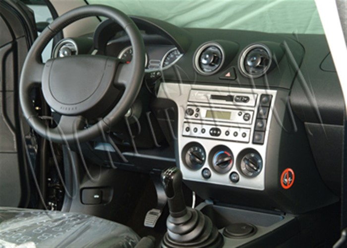 Консоль Ford Fiesta, шпон красного дерева 2002-2005 гг., 7 шт.
