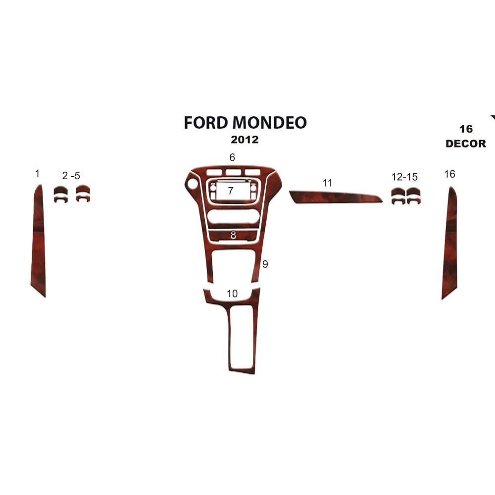 Ford Mondeo Torpido Kaplama 2010-2014 16 Parça