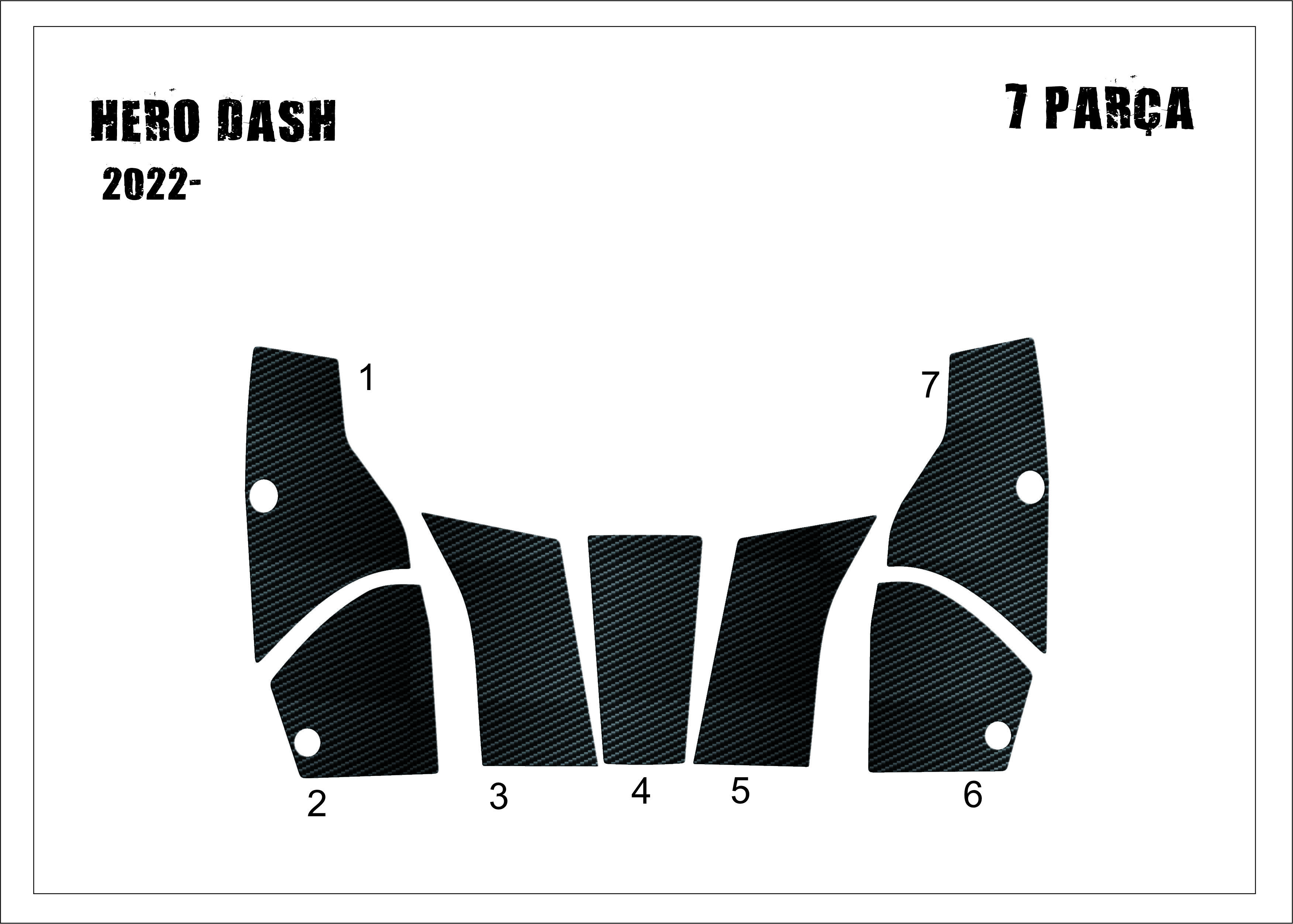 Hero DASH 125 2022- Tank Pad Kaplama