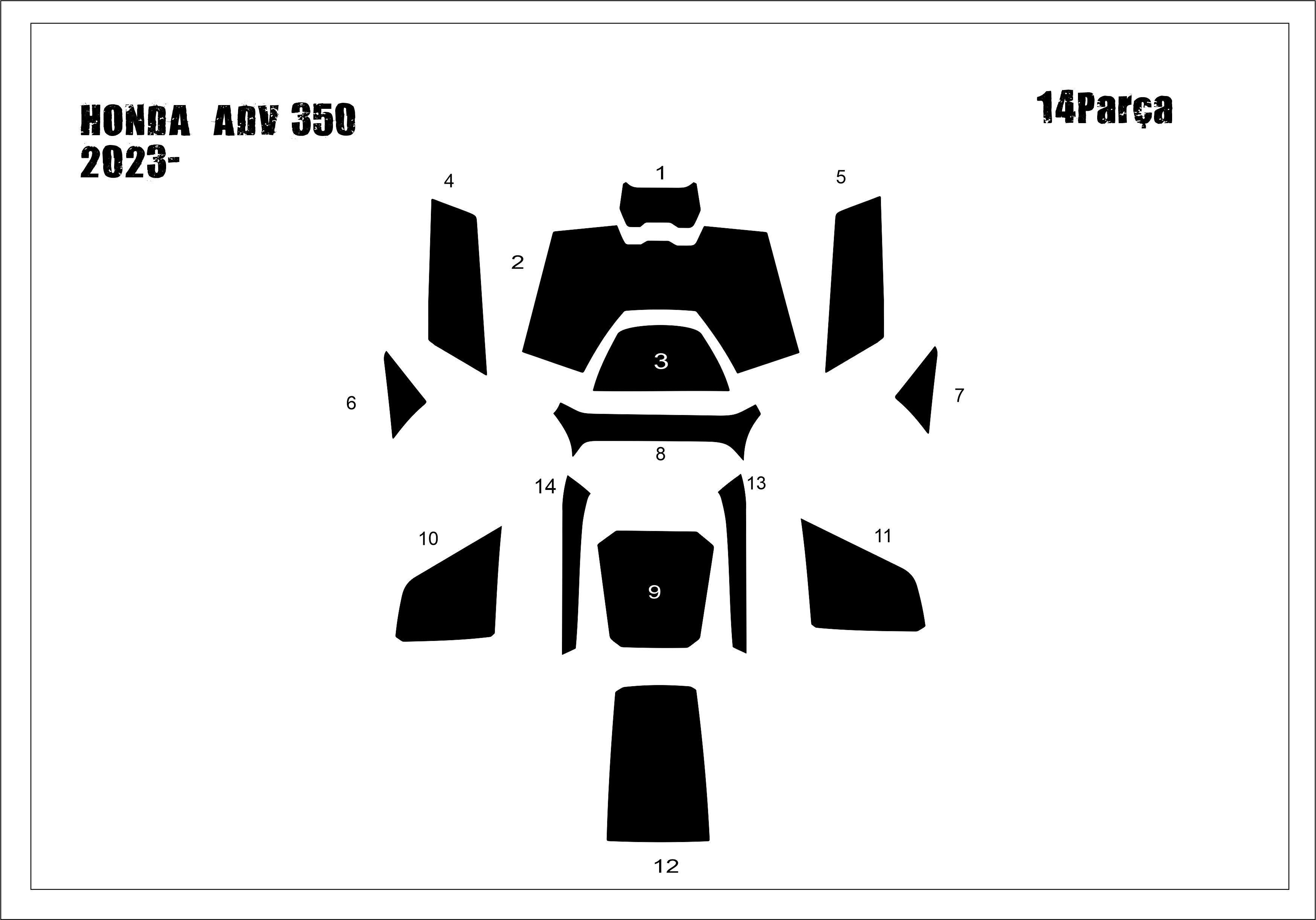 Honda ADV 350 Tank  Pad ve Grenaj Kaplama