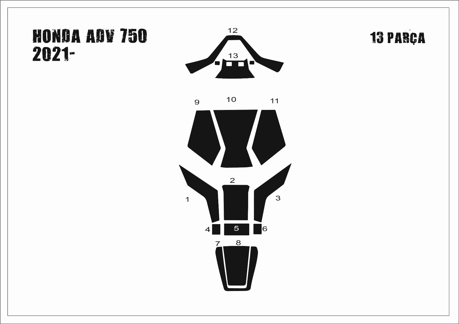 Honda ADV 750 2025- Tank Pad 