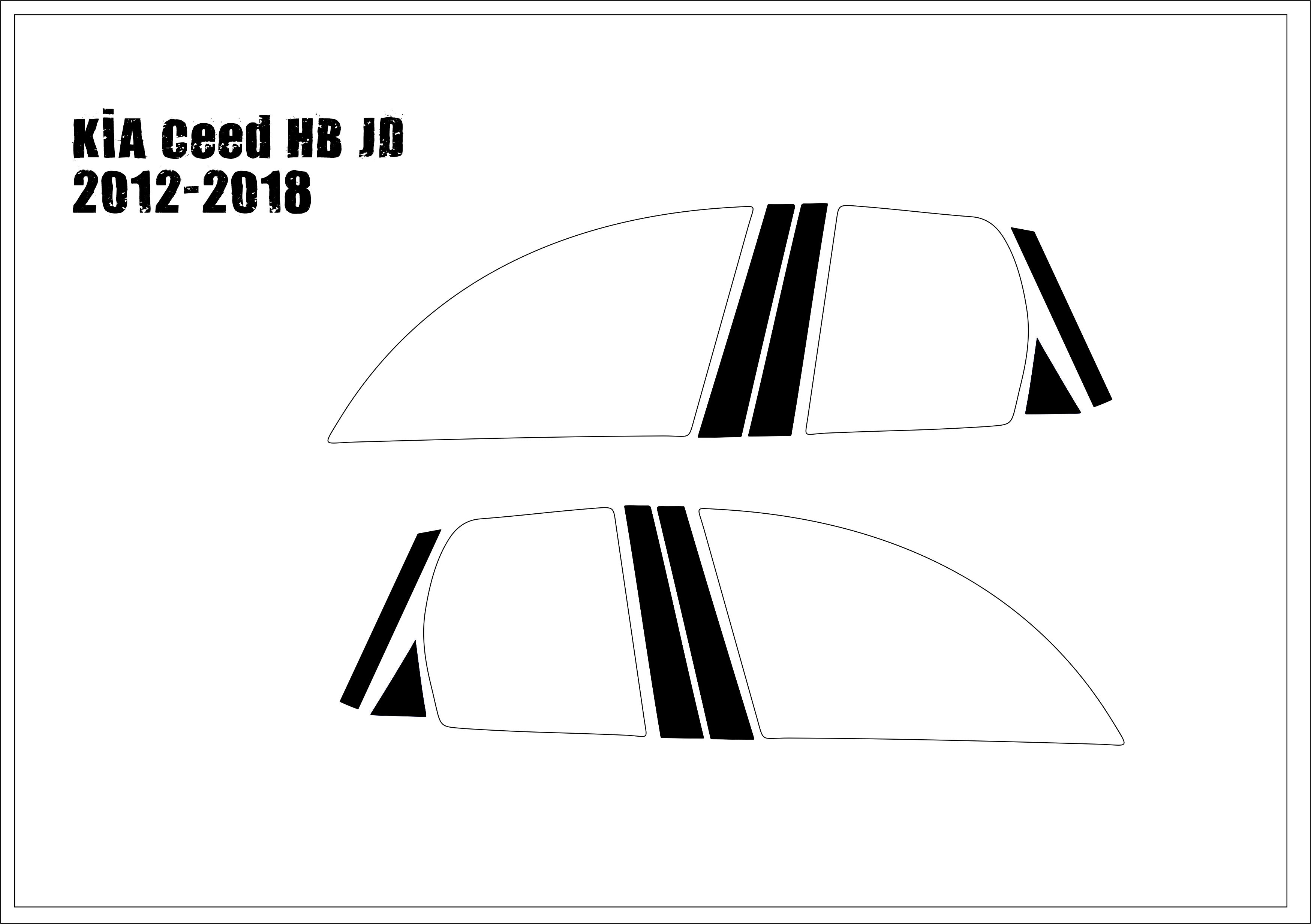 KİA Ceed HB JD 2012-2018 Kapı Direk Kaplama