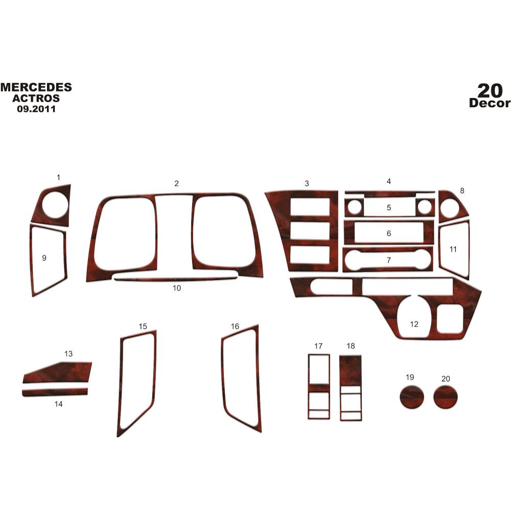 Mercedes Actros Torpido Kaplama 2011- 20 Parça