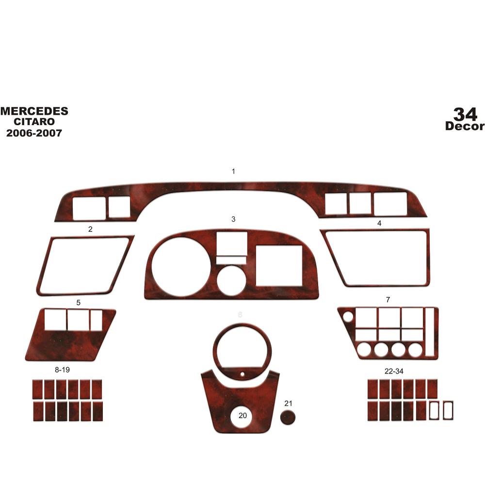 Mercedes Citaro Torpido Kaplama 2006-2007 34 Parça