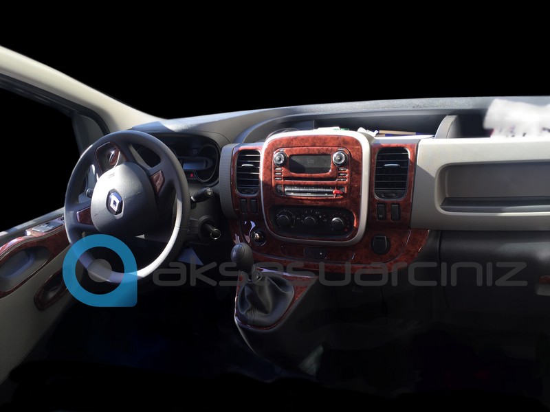 Renault Trafic Vivaro Konsol-Torpido Kaplama 2015 19 Parça