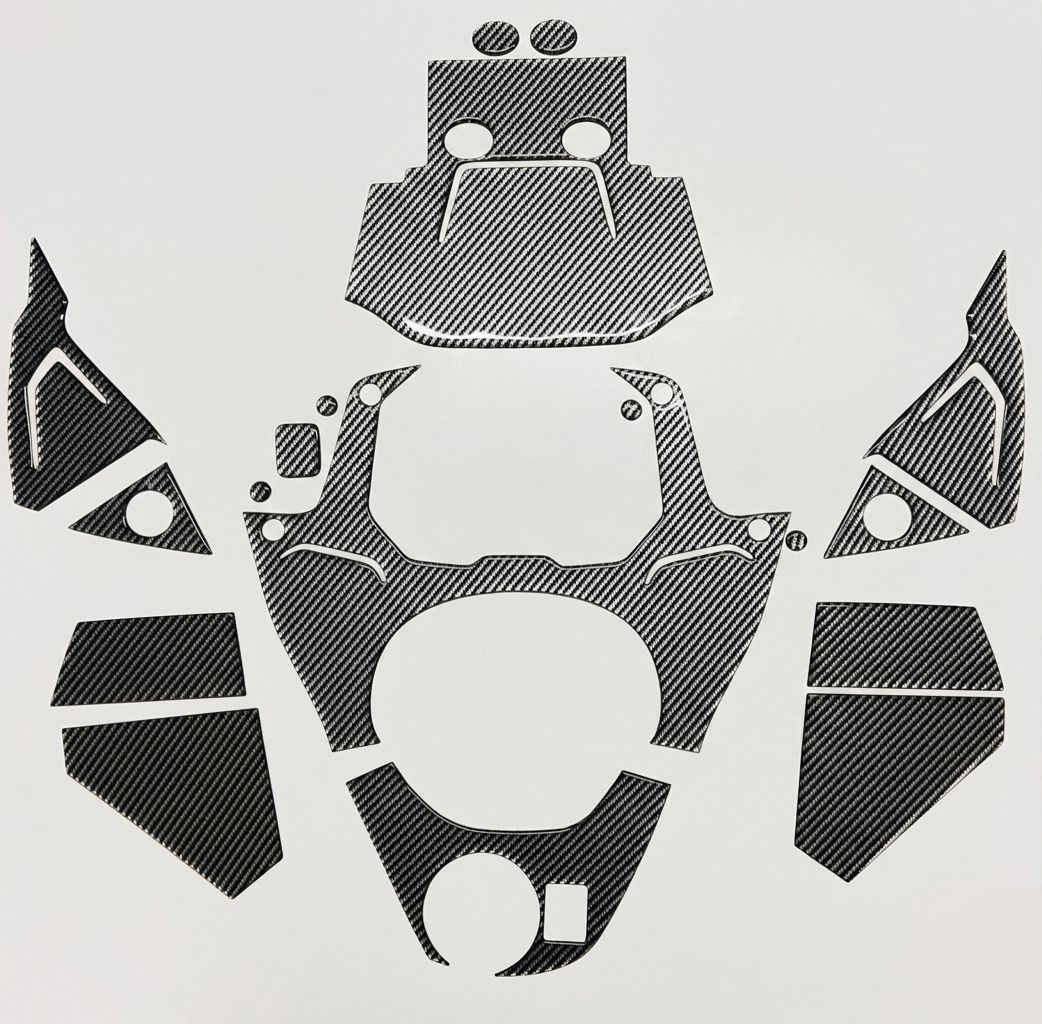 RKS Blade 250 Gösterge Kaplama Seti Gri Karbon