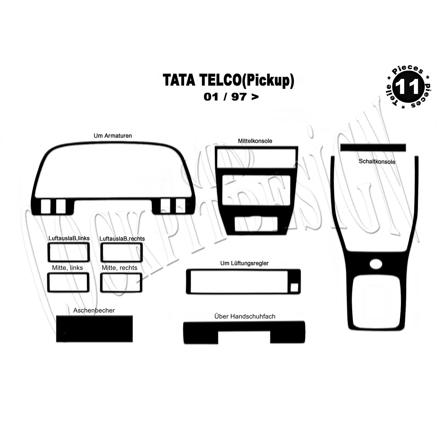 Tata Telco Torpido Kaplama 1997 11 Parça