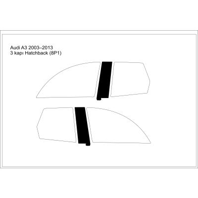 Audi A3 3 Kapı HB (8p1) 2003-2013 Kapı Direk Kaplama