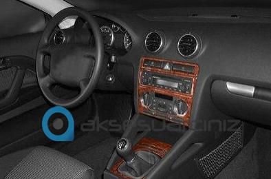 Консоль Audi A3, шпон красного дерева, 2003 г., 7 шт.
