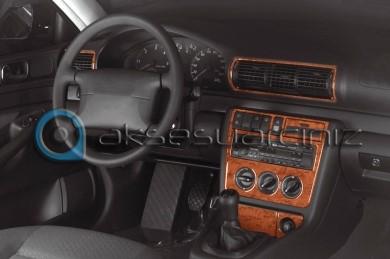 Консоль Audi A4, шпон красного дерева 1994-1999 гг., 7 шт.