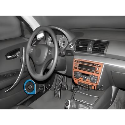 Bmw 1 Seri Uyumlu Konsol-Torpido Kaplama 2004 5 Parça