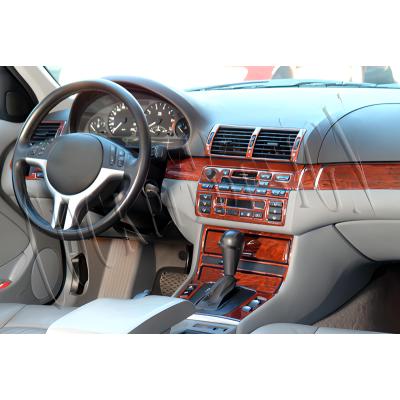 BMW 3 Seri E46 Uyumlu Konsol-Torpido Kaplama 1998-2004 25 Parça