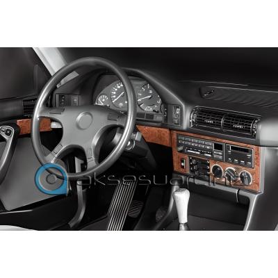 Bmw 5 E34 Uyumlu Konsol-Torpido Kaplama 1988-1995 22 Parça