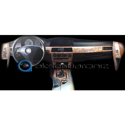Bmw E60 E61 2004-2009 17 Parça Uyumlu -Konsol-Torpido Kaplama