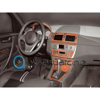 Bmw X3 Uyumlu Konsol-Torpido Kaplama 2003 12 Parça