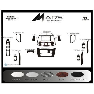 Chery Tiggo 4x4 Console-Mahogany Veneer 2007 16 Pieces