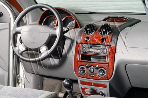 Chevrolet Aveo Console-Mahogany Veneer 2004-2006 29 Pieces