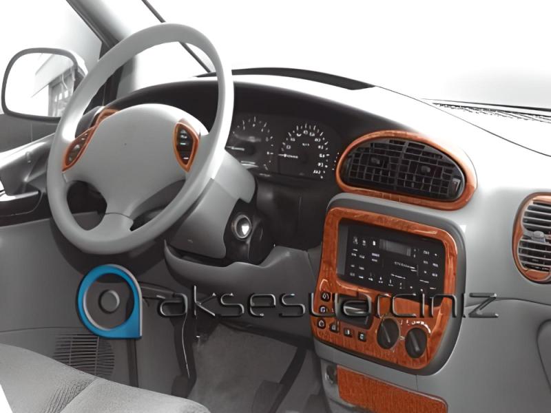 Консоль Chrysler Voyager, шпон красного дерева 1996-2001 гг., 12 шт.