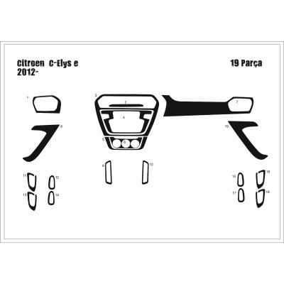 Citroen C-Elysée Torpido-Konsol Kaplama