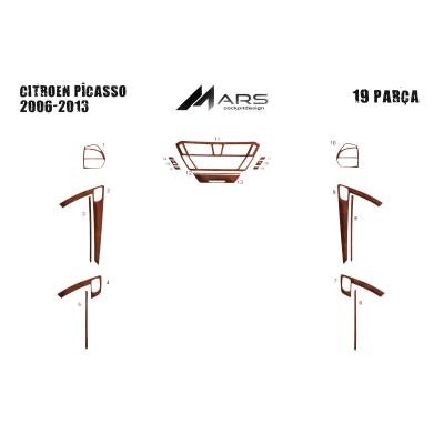 Citroen C4 Picasso Konsol- Torpido Kaplama 2006 19 Parça