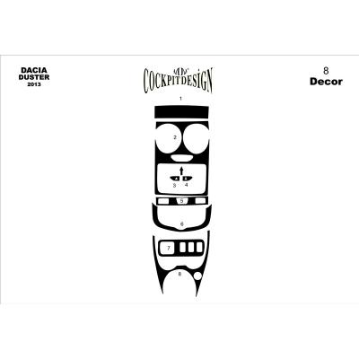 Dacia Duster Konsol-Torpido Kaplama 2013-2016 Arası 13 Parça