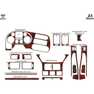Daf LF Konsol-Torpido Kaplama 2001 23 Parça