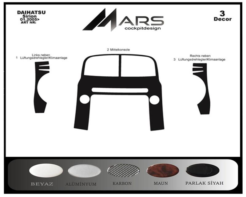 Daihatsu Sirion Torpido Kaplama 2005 3 Parça