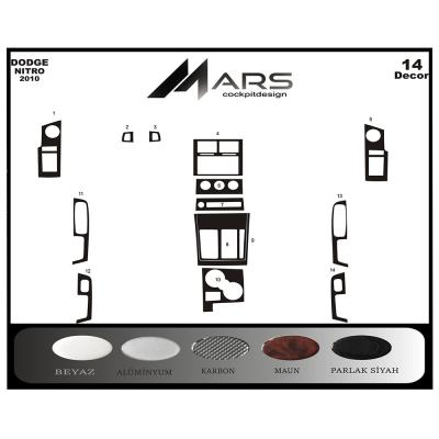 Dodge Nitro Console-Mahogany Veneer 2010 14 Pieces
