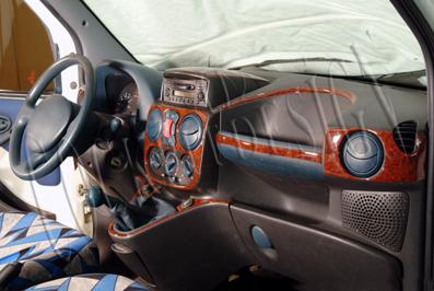 Fiat Doblo Console-Mahogany Veneer 2001-2009 26 Pieces