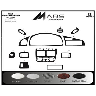 Fiat Palio Wekeend Konsol-Torpido Kaplama 1998-2002 12 Parça