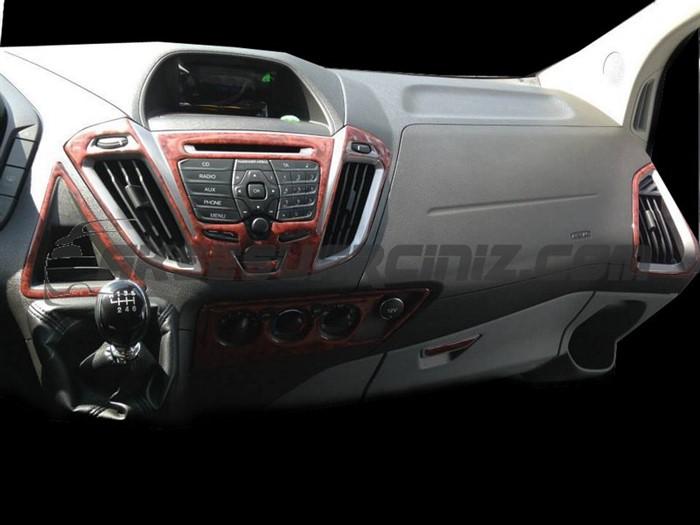 Консоль Ford Custom Tourneo, шпон красного дерева 2014 г., 21 шт.