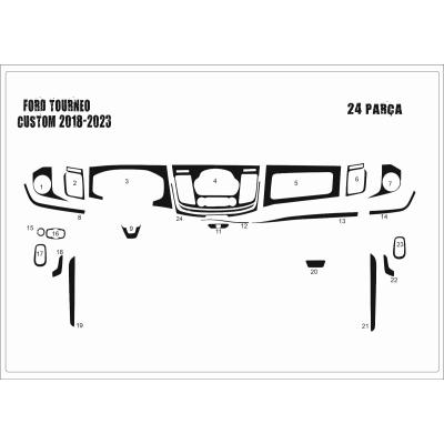 Ford Custom Tourneo Konsol-Torpido Kaplama 2018-2023