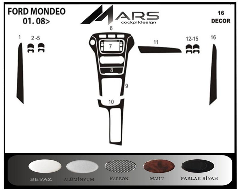 Ford Mondeo Torpido Kaplama 2010-2014 16 Parça