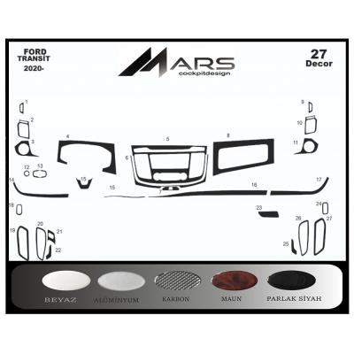 Ford Transit Konsol-Torpido Kaplama 2020-  27 Parça