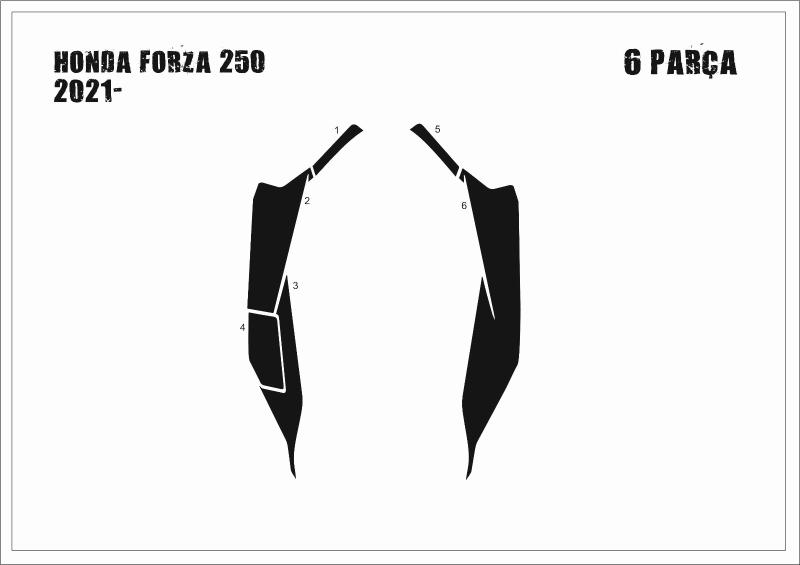 Forza 250 2021-2 Parça Yan Kaplama 6 Parça