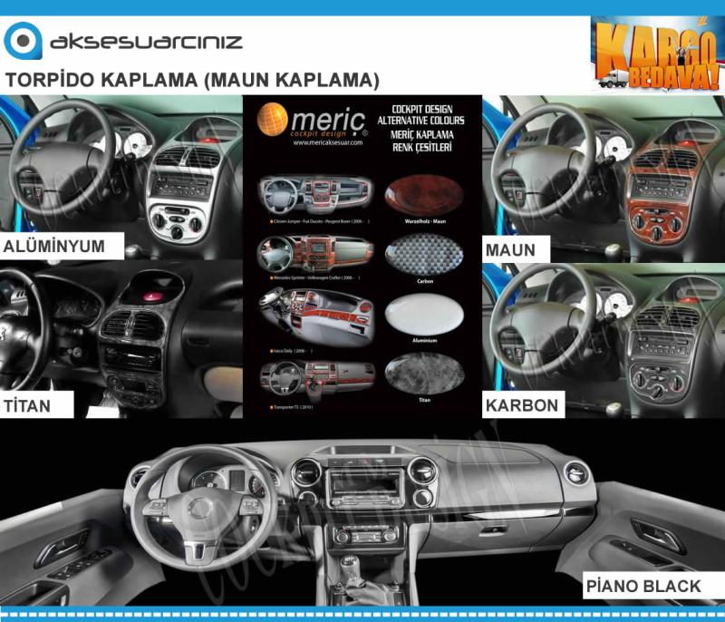 Honda City Torpido Kaplama 2006-2010 7 Parça