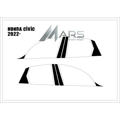 Honda Civic 2022- Kapı Direk Kaplama