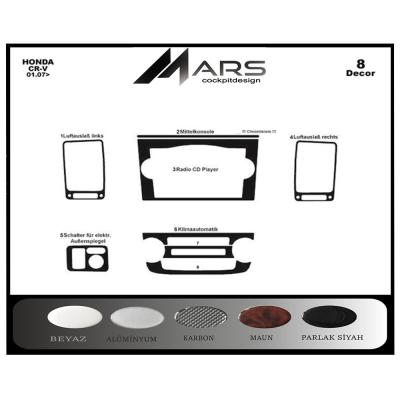 Honda CR-V 4X4 Konsol-Torpido Kaplama 2007-2013 8 Parça
