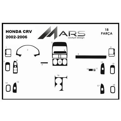 Honda Cr v Konsol Kaplama-Torpido Kaplama 2002-2006