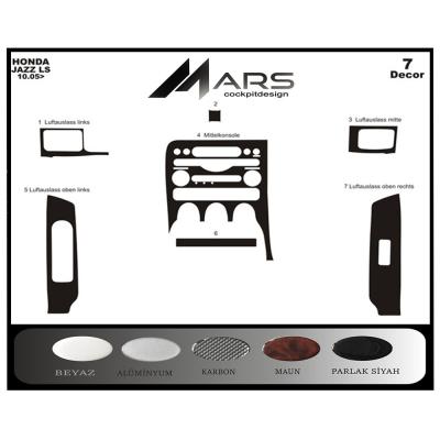 Honda Jazz Konsol-Torpido Kaplama 2005 7 Parça