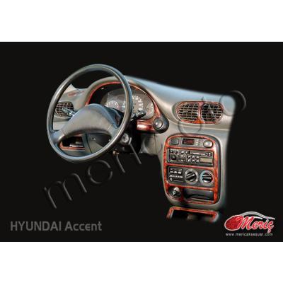 Hyundai Accent Konsol-Torpido Kaplama 1994-2000 9 Parça