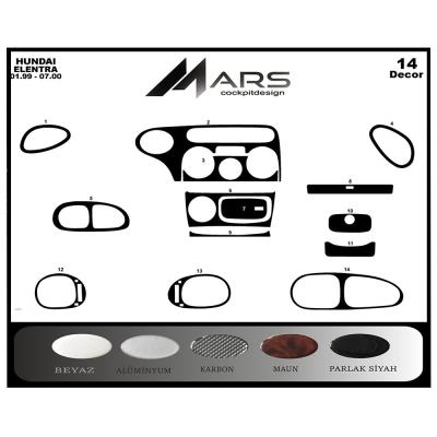 Hyundai Elantra Konsol-Torpido Kaplama 1999-2000 14 Parça