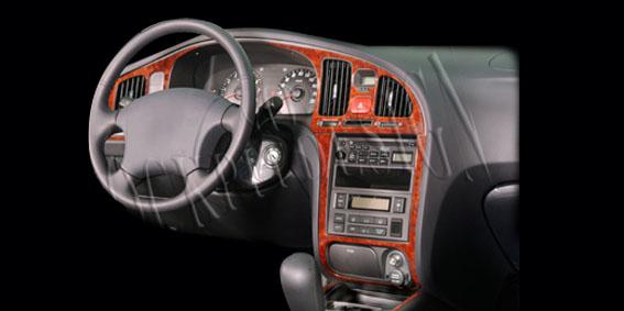Консоль Hyundai Elantra шпон красного дерева 2004-2007 гг. 10 шт.
