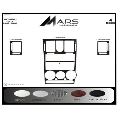 Hyundai Getz Konsol-Torpido Kaplama 2002-2005 4 Parça
