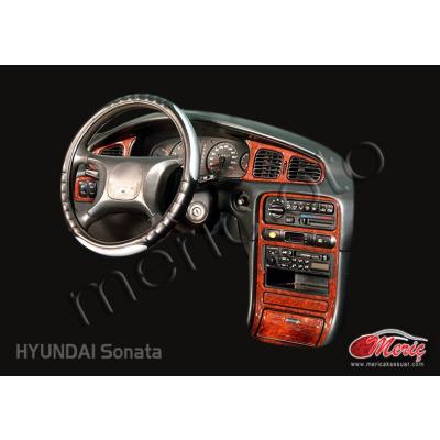 Hyundai Sonata Console-Mahogany Veneer 1993-1996 18 Pieces