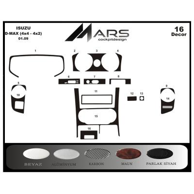 Isuzu D Max 4X2-4X4 Konsol-Torpido Kaplama 2007-2012 19 Parça